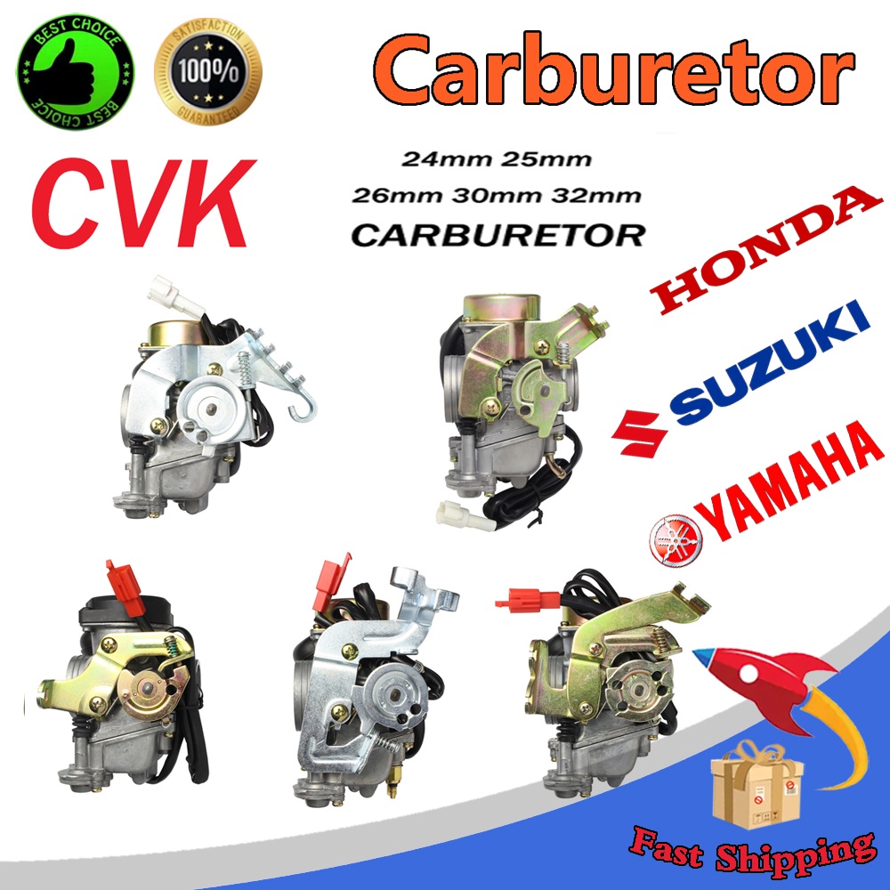 Bình xăng Cvk 24 24.5 25 26 30 32mm con Yamaha Honda Suzuki Sym Piaggio Aprilia Scrabble Linhai Gy6 125 150 250 260 300cc
