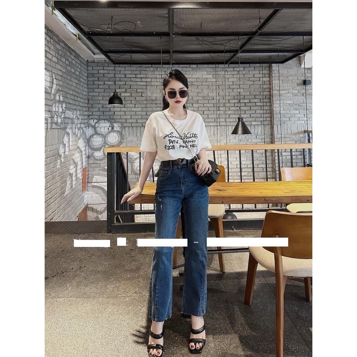 Áo phông LVT 2 màu đen trắng cho nữ