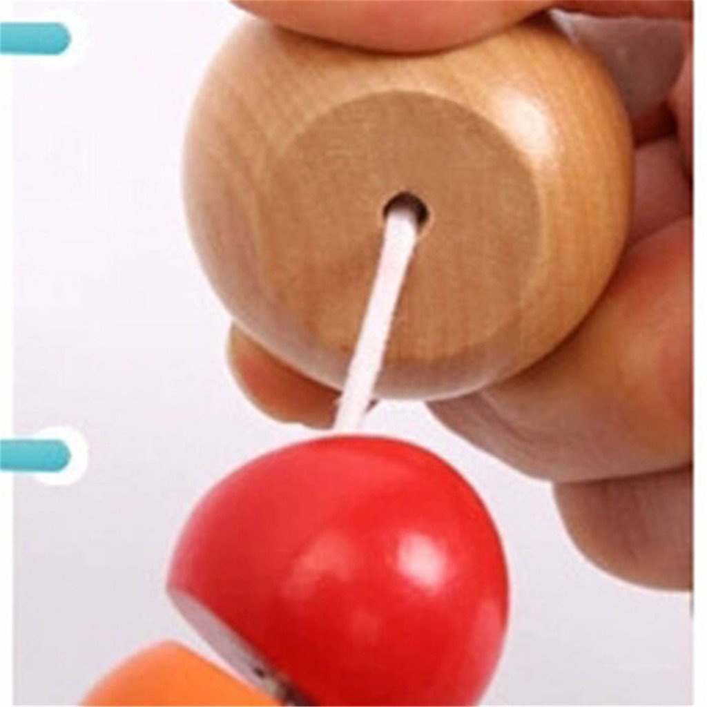 Đồ Chơi Con Sâu Bằng Gỗ Nhiều Màu Sắc Dễ Thương Cho Bé