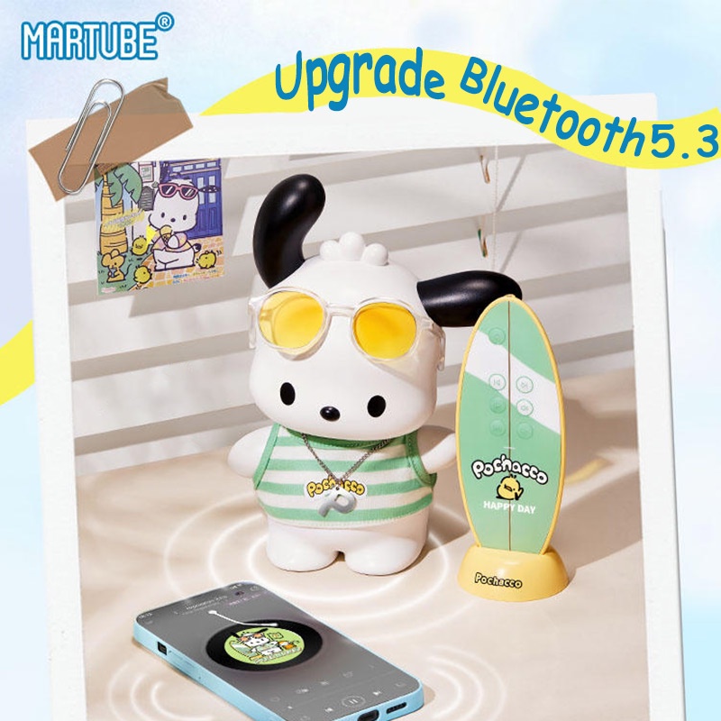 SANRIO  Loa Thông Minh Kết Nối Bluetooth 5.3 PQG001 Pochacco Kèm Remote Điều Khiển