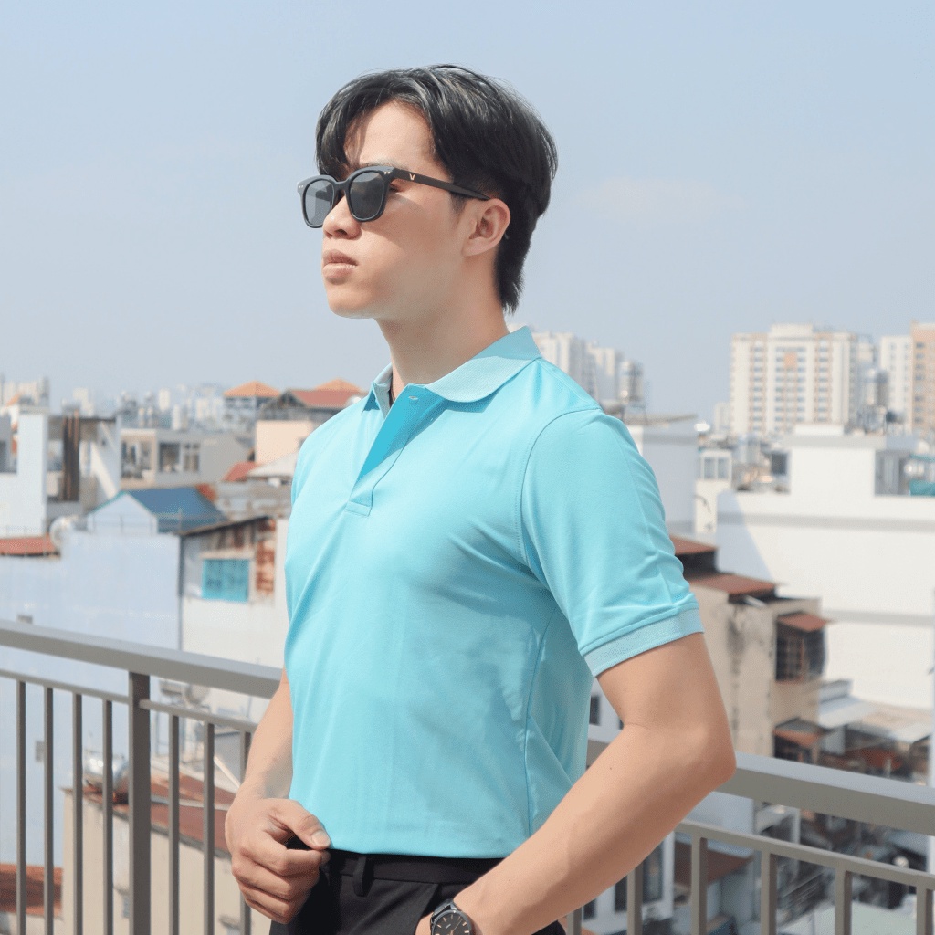 Áo Thun Polo Nam Cổ Trụ Trơn Nhiều Màu Có Nút Cổ Phong Độ Lịch Lãm NEW UNISEX