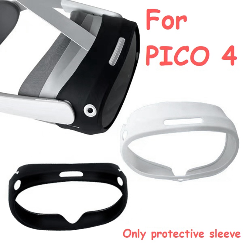 Vỏ Bảo Vệ Hộp Sạc Tai Nghe VR 4 Bằng Silicon Mềm Chống Rơi Màu Đen Cho Pico 4 VR