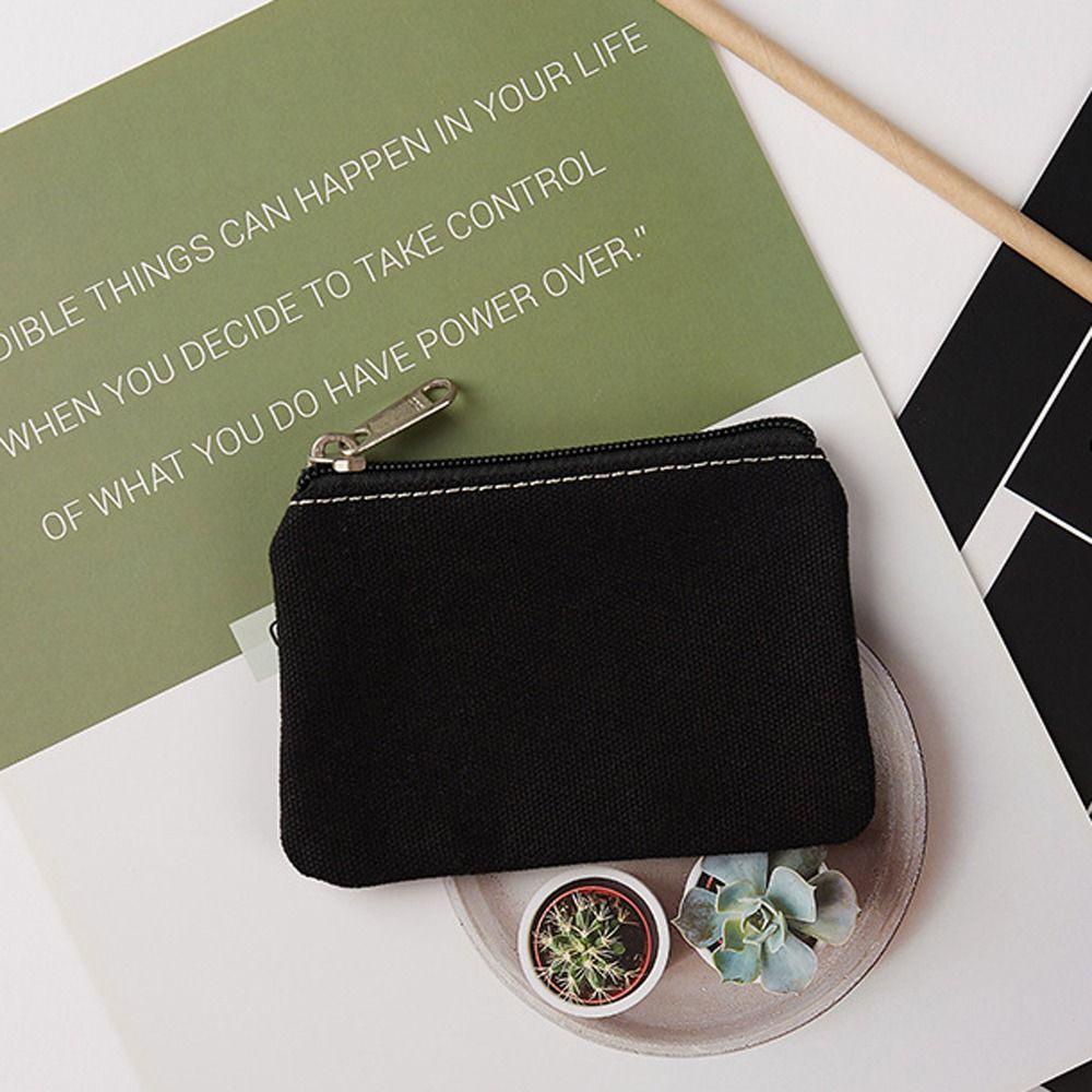 MXGOODS Ví Đựng Tiền Xu / Thẻ Xe Buýt Mini Màu Trơn Đa Năng Thời Trang Hàn Quốc Giá Đỡ