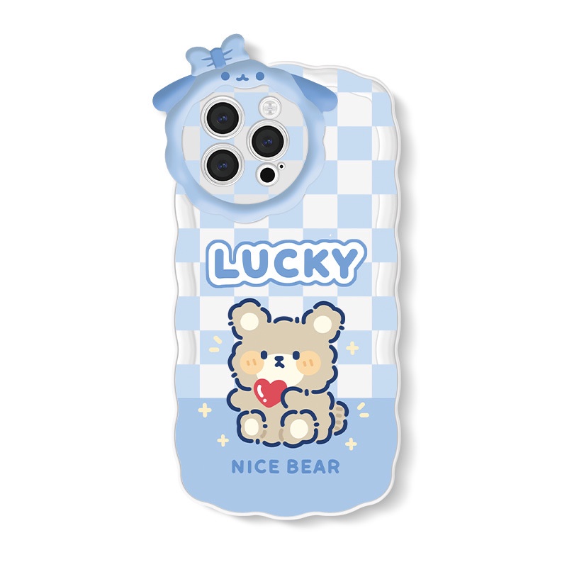 Ốp Điện Thoại Hình Chú Cừu / Gấu Cho iphone7 / 7plus / 8 / 8plus / x / xs / 11 / 12 / 13 / 14 / pro / max / plus / promax