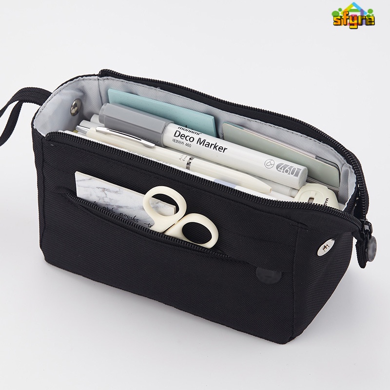 Túi Đựng Bút Đa Năng Sức Chứa Lớn Có Khóa Kéo Tiện Dụng
