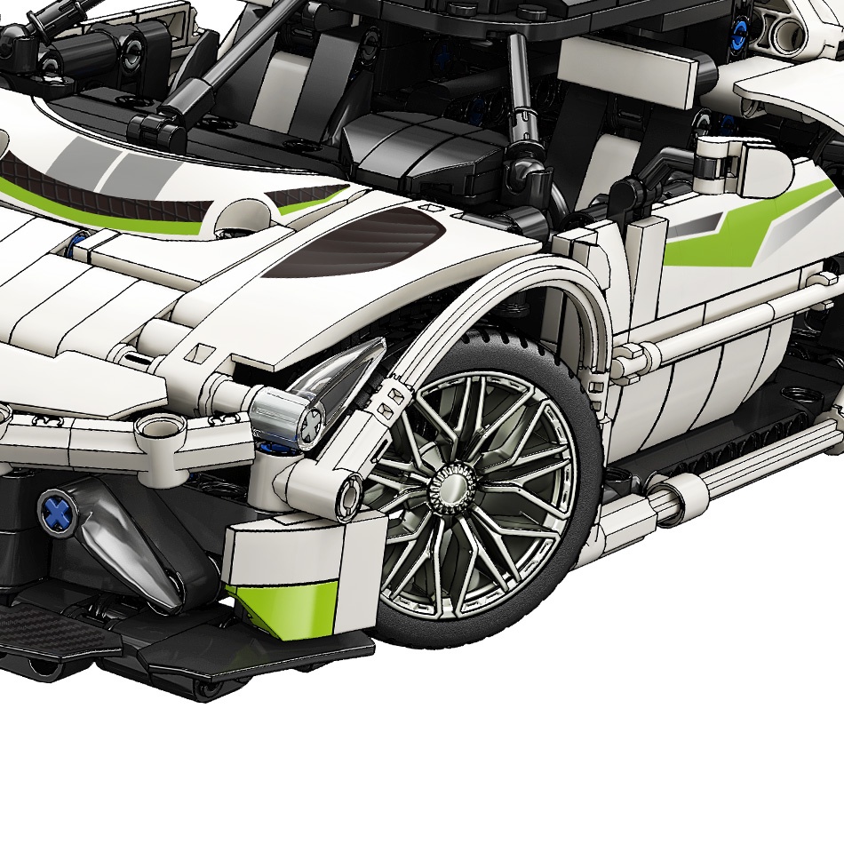 Đồ chơi lắp ráp xe Lego Technic mô hình Siêu xe thể thao Koenigsegg  - MOYU BLOCK 88319