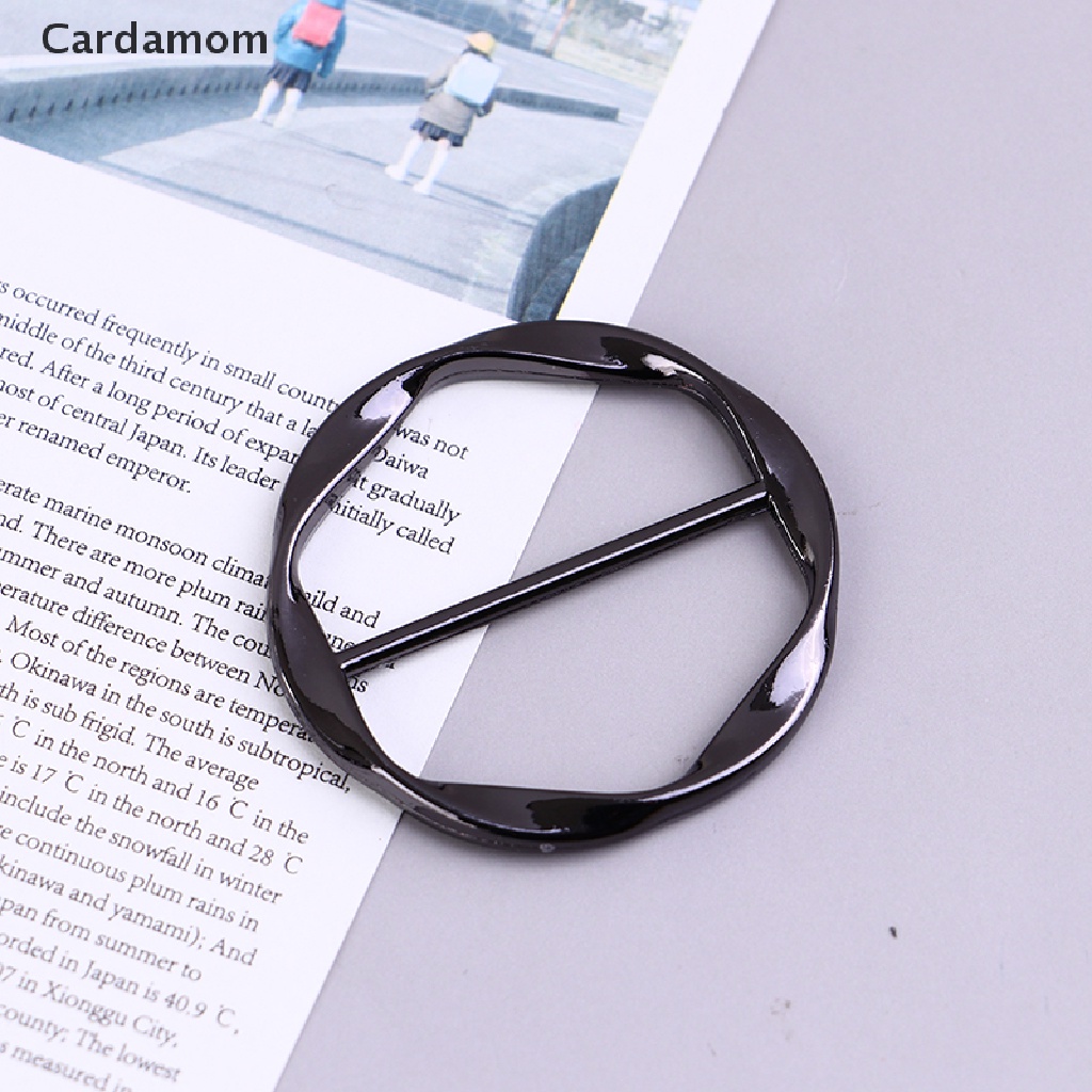 Kẹp Áo Thun Hình Tròn Thanh Lịch Có Khóa Cài Khăn Choàng