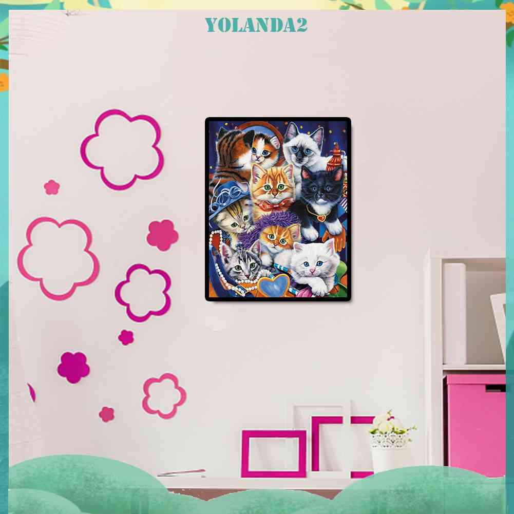 Bộ Tranh Đính Đá 5D Tự Làm Hình Động Vật Dễ Thương