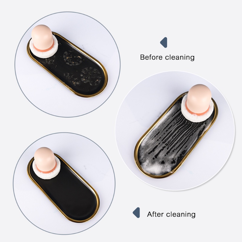 Miếng Xốp Rửa Chén Có Tay Cầm Chống Dầu Mỡ Tiện Dụng