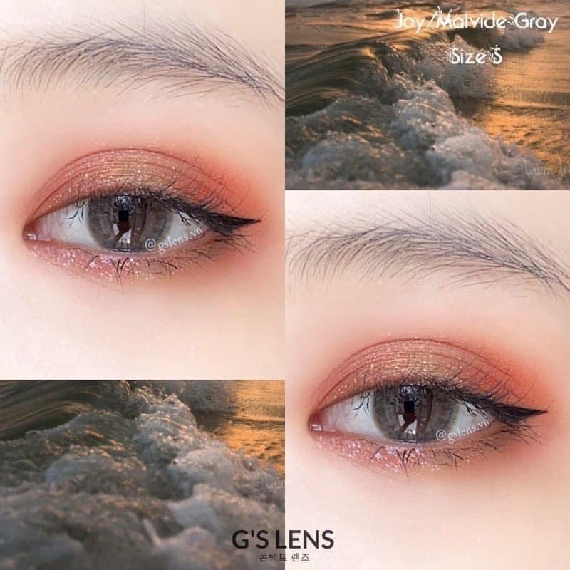 ( LENS CẬN CÓ SẴN ) Kính Áp Tròng Màu Xám Ánh Nâu Tự Nhiên 💎 LENS HUẾ