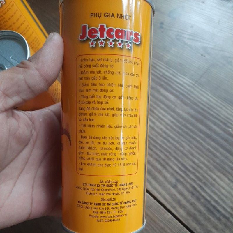 Phụ Gia Đổ Nhớt JETCARS - Sử Dụng Cho Xe Máy - Ô Tô - Xe Tải Nặng - Nông Ngư Cơ - Máy Thủy