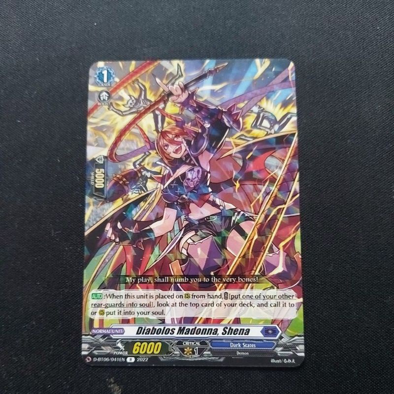 Thẻ bài vanguard DTB06/041EN rare Diabolos Madonna, Shena