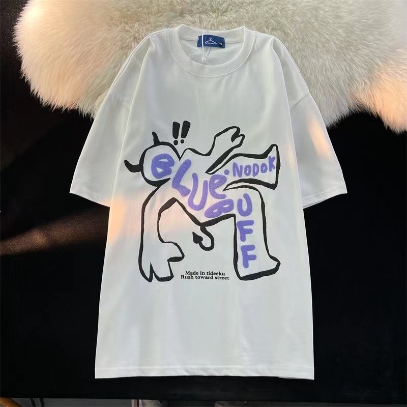 Áo Thun HIIXIIVI 100% cotton Tay Ngắn Cổ Tròn Thời Trang Mùa Hè Phong Cách Hàn Quốc Cho Nữ 2023