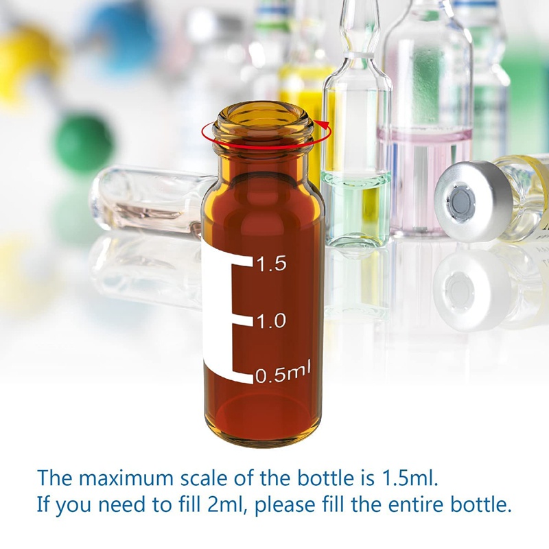 Túi Đựng Mẫu Thử Tự Động 2ML 100 - HPLC Vials 9-425 Có Nắp Vít Màu Xanh Dương