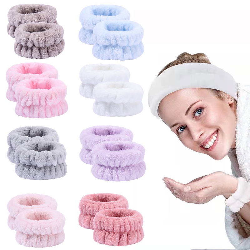 Băng đeo cổ tay rửa mặt, vòng đeo tay rửa mặt, chống tràn nước, thấm hút chuyên dụng