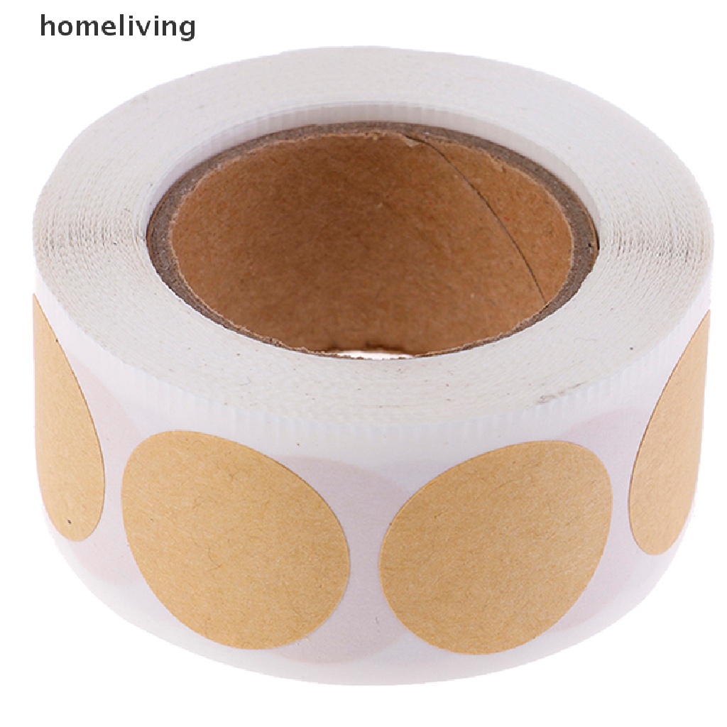 Bộ 500 Nhãn Dán Tròn Rỗng Dùng Trang Trí Đồ Thủ Công DIY