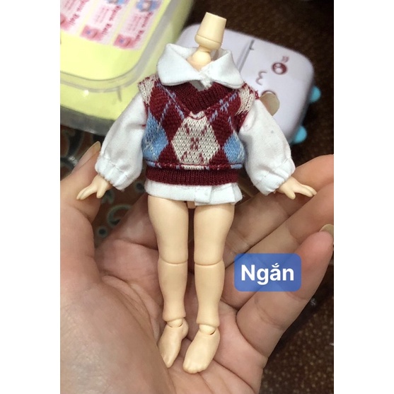 Áo gile cho búp bê ob11, nendoll