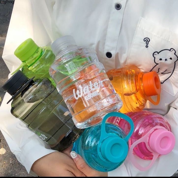 Xô Mini Đựng Nước Ép / Trà Sữa / Sữa Trong Suốt Họa Tiết Hoạt Hình Dễ Thương Tiện Dụng Cho Gia