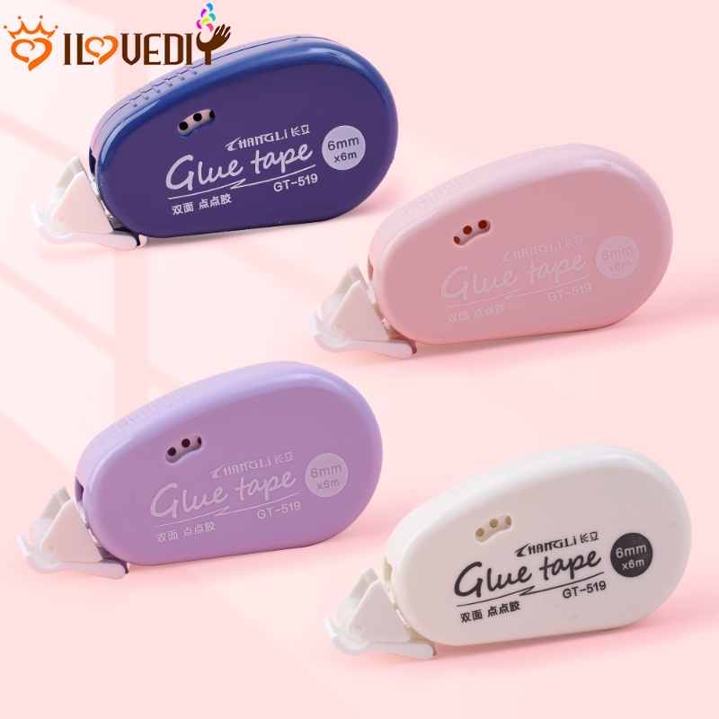 Cuộn Băng Keo Hai Mặt 6m * 6mm Dùng Trang Trí Sổ Tay / Album Ảnh DIY