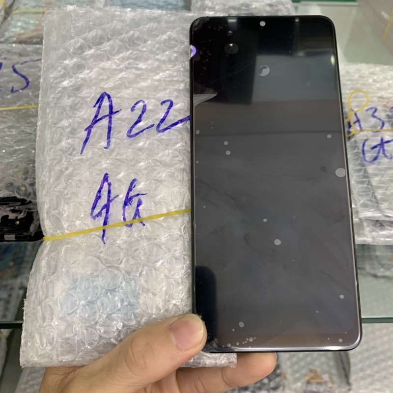 Màn hình SAMSUNG A22 4G zin AMOLED 2IC nguyên khung
