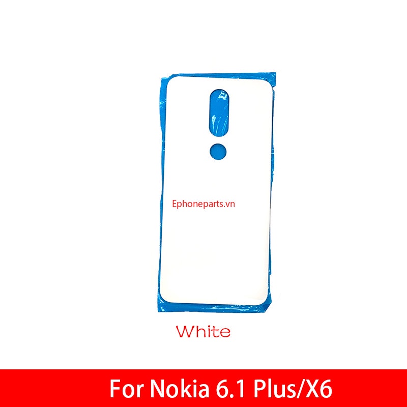1 Nắp Lưng Điện Thoại Bằng Kính Thay Thế Chuyên Dụng Cho Nokia X6 / 6.1 Plus TA-1099 / 1103