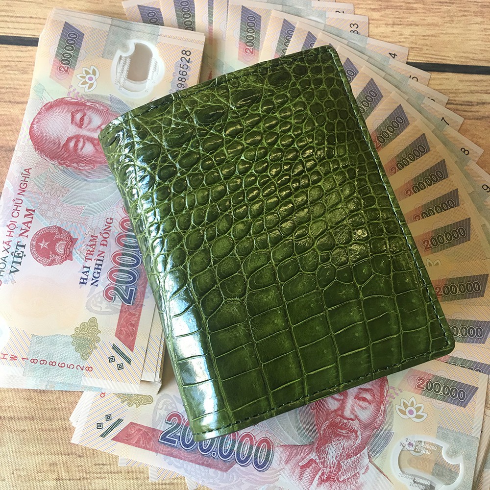 Ví Nam Da Cá Sấu Ví Đứng Bảo Hành 24TH TD20223