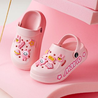 Cheerful mario dép crocs bằng eva đế dày chống trượt in hình mario cho trẻ - ảnh sản phẩm 9