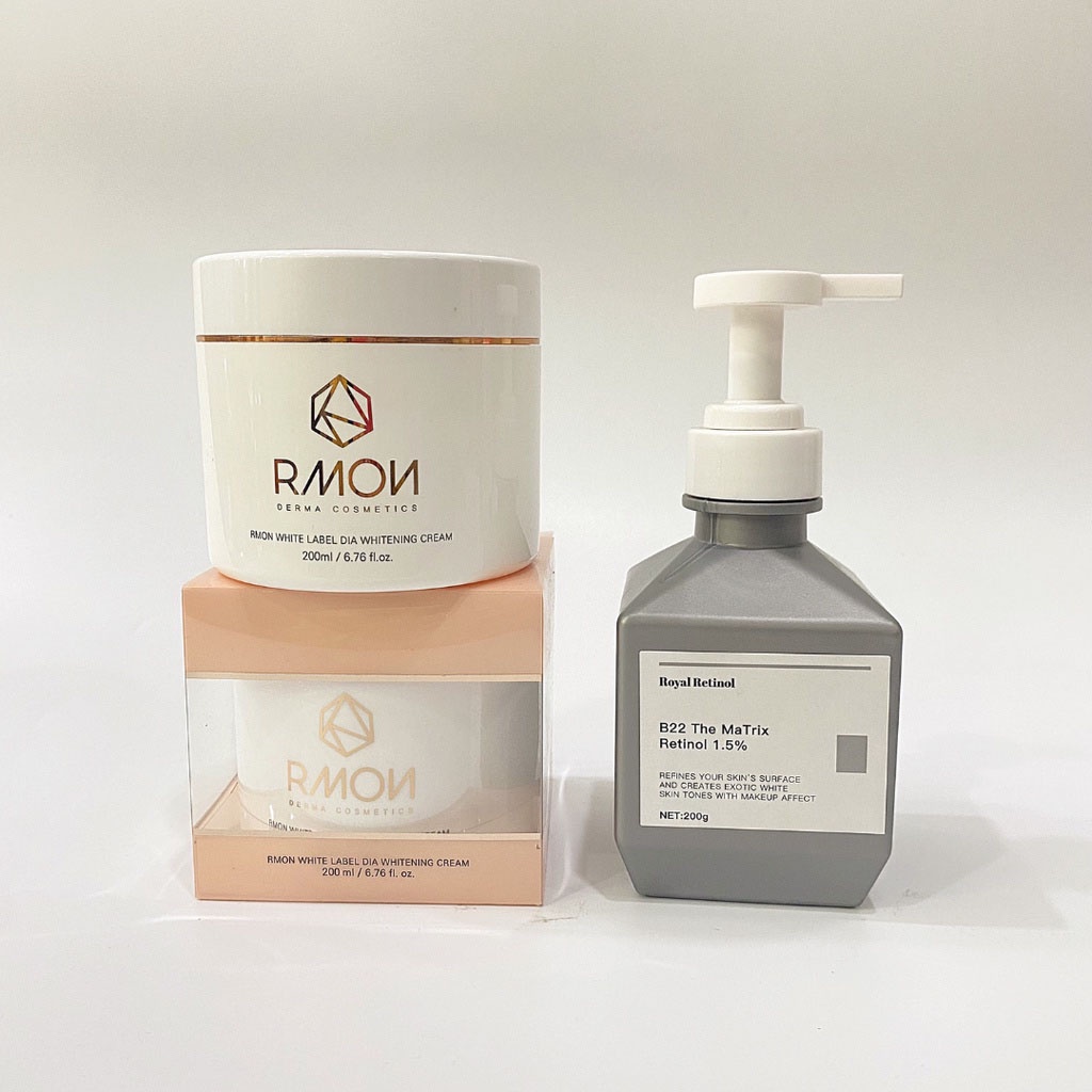 Combo Kem Body Rmon 200ml + Retinol B22 200g Dưỡng Da Body Cung Cấp Độ Ẩm Cho Da