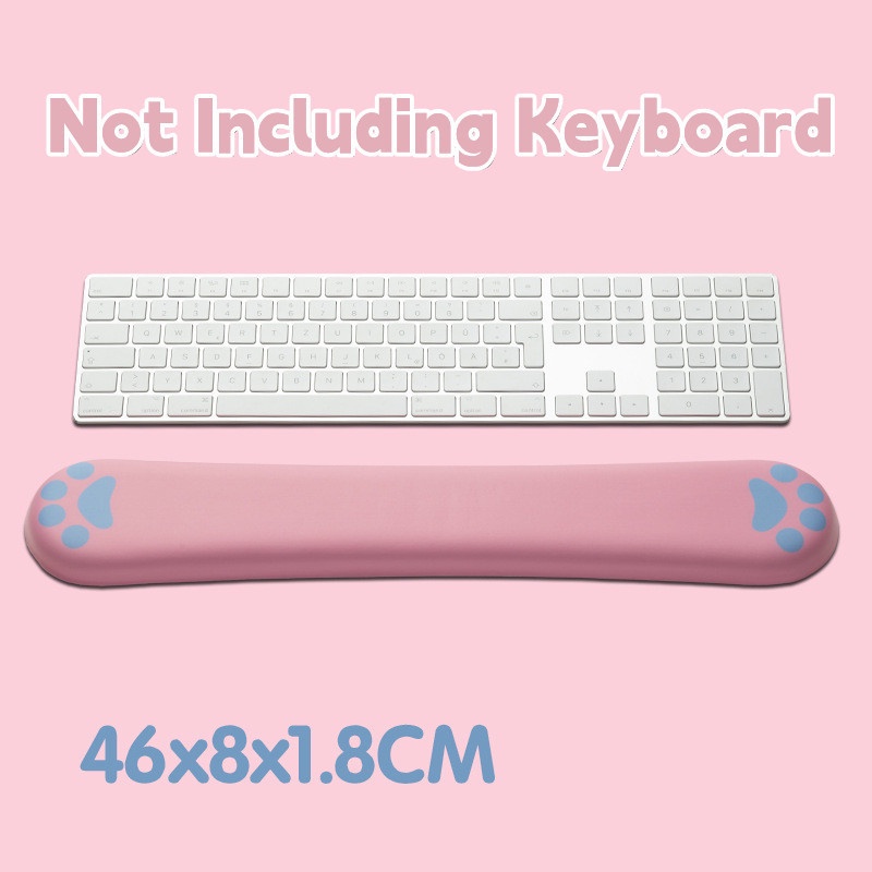 Đệm Kê Cổ Tay Sử Dụng Chuột Và Bàn Phím Hình Chân Mèo Dễ Thương