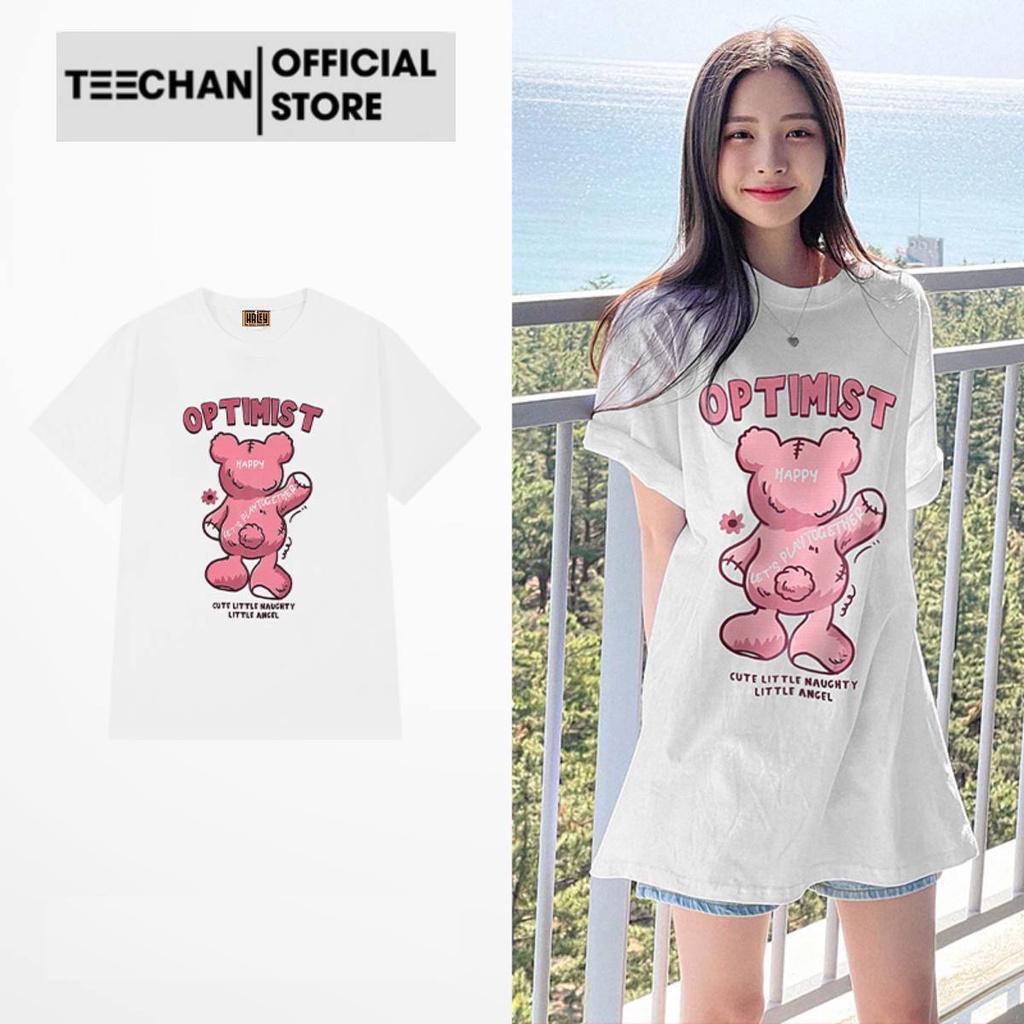Áo Thun Unisex TN307 Form Rộng Nam Nữ TEECHAN Phông Tay Lỡ Basic Cotton Thoáng Mát Streetstyle Phong cách Hàn Quốc