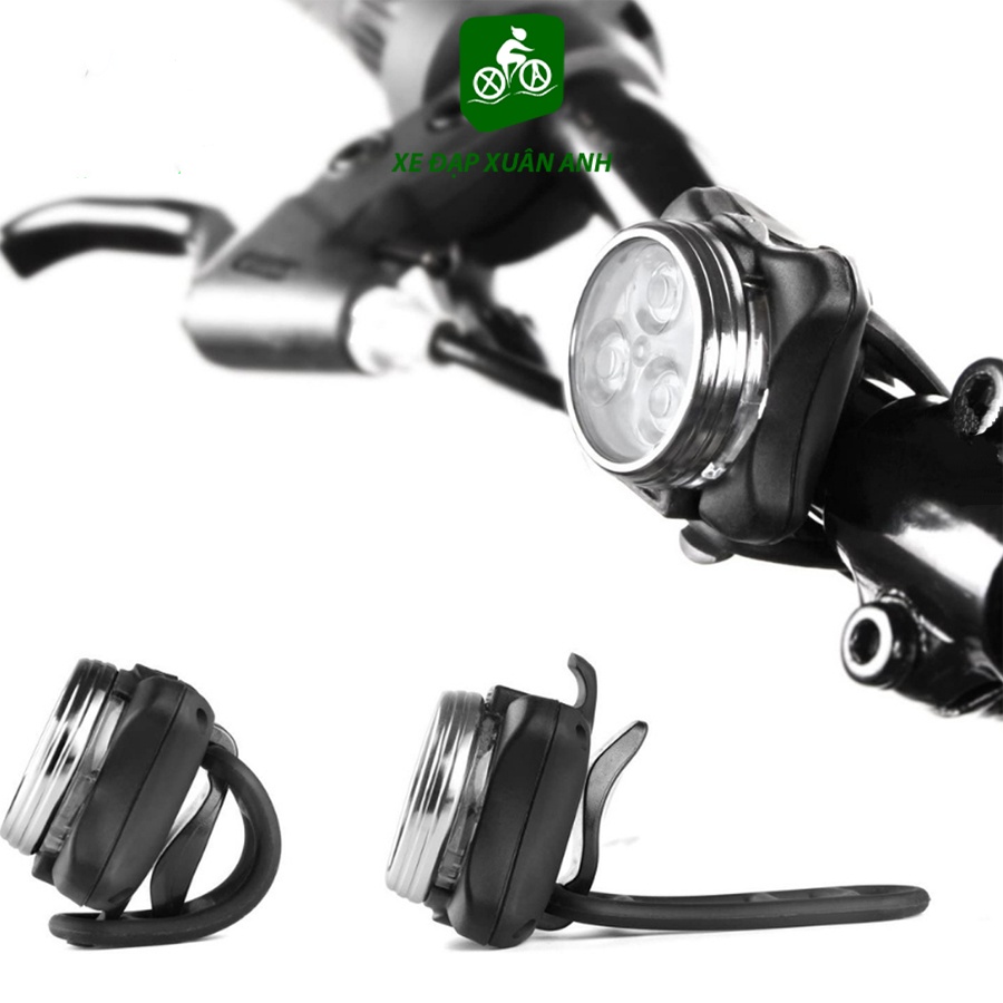 Đèn LED Pha Siêu Sáng Gắn Xe Đạp Sạc USB Chống Nước