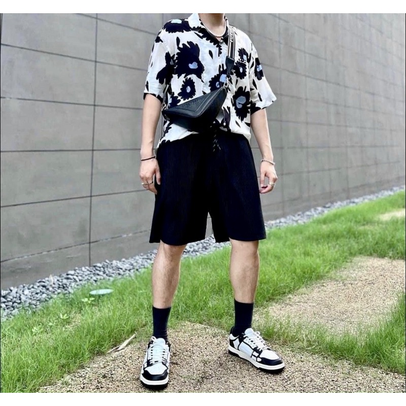 GIÀY THỂ THAO SNEAKER AMIRI TRẮNG ĐEN ĐẾ NGÀ PHONG CÁCH CỖ ĐIỂN | TẶNG KÈM BỘ QUÀ TẶNG GIÁ TRỊ