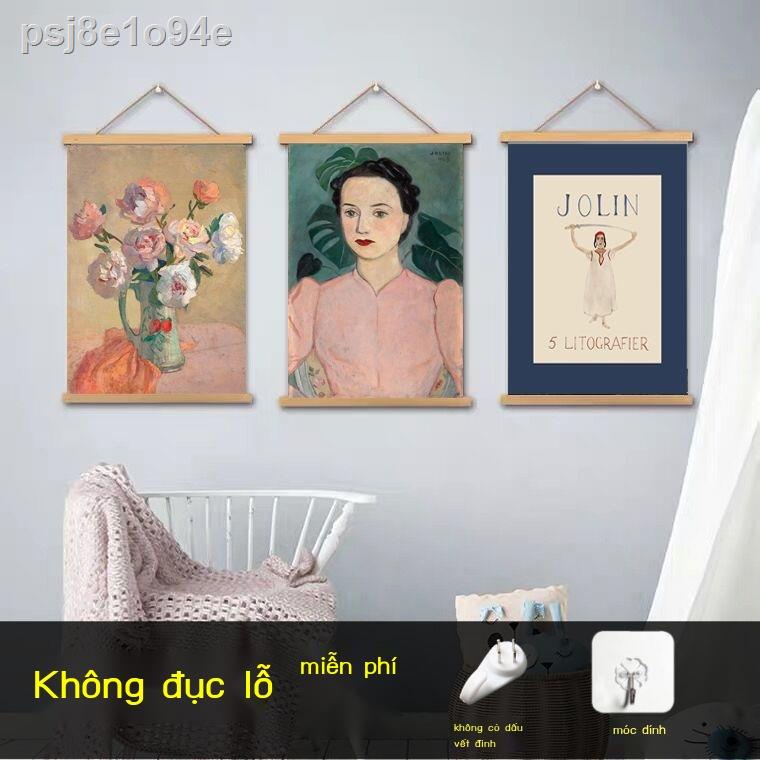 Bắc Âu Đơn Giản Phòng Ngủ Thảm Trang Trí Treo Tường Nghệ Thuật Nền Treo Tranh Vải Phòng Khách Phòng Ăn Đồng Hồ Chặn Tran