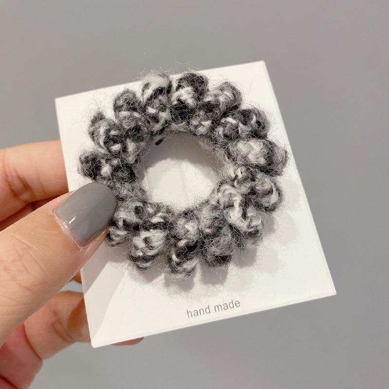 Dây Cột Tóc Dạng Xoắn Bằng Len Nhiều Màu Sắc