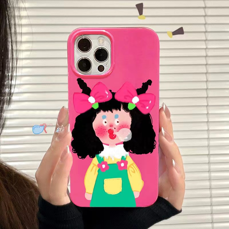 Ốp Điện Thoại Chống Sốc In Hình Cô Gái Cho iPhone 14 14pro 14plus 13 13mini 13pro 13prm 12 7Plus 8Plus Xr XS 13 12mini Pro Max