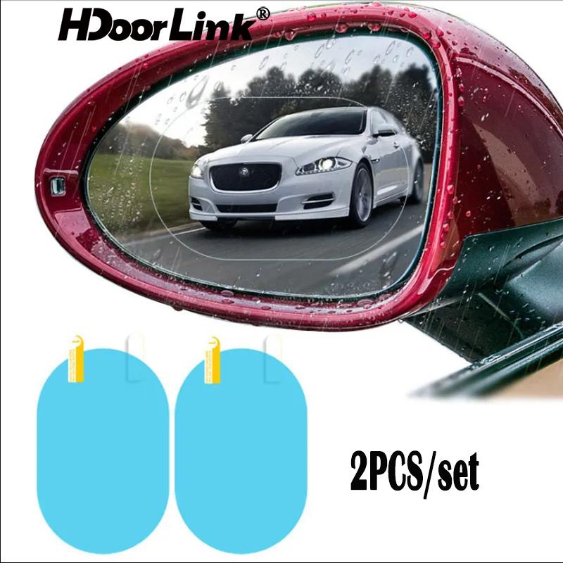 Set 2 miếng dán gương chiếu hậu xe hơi HDOORLINK chống thấm nước chống nhòe đảm bảo an toàn lái xe tiện lợi