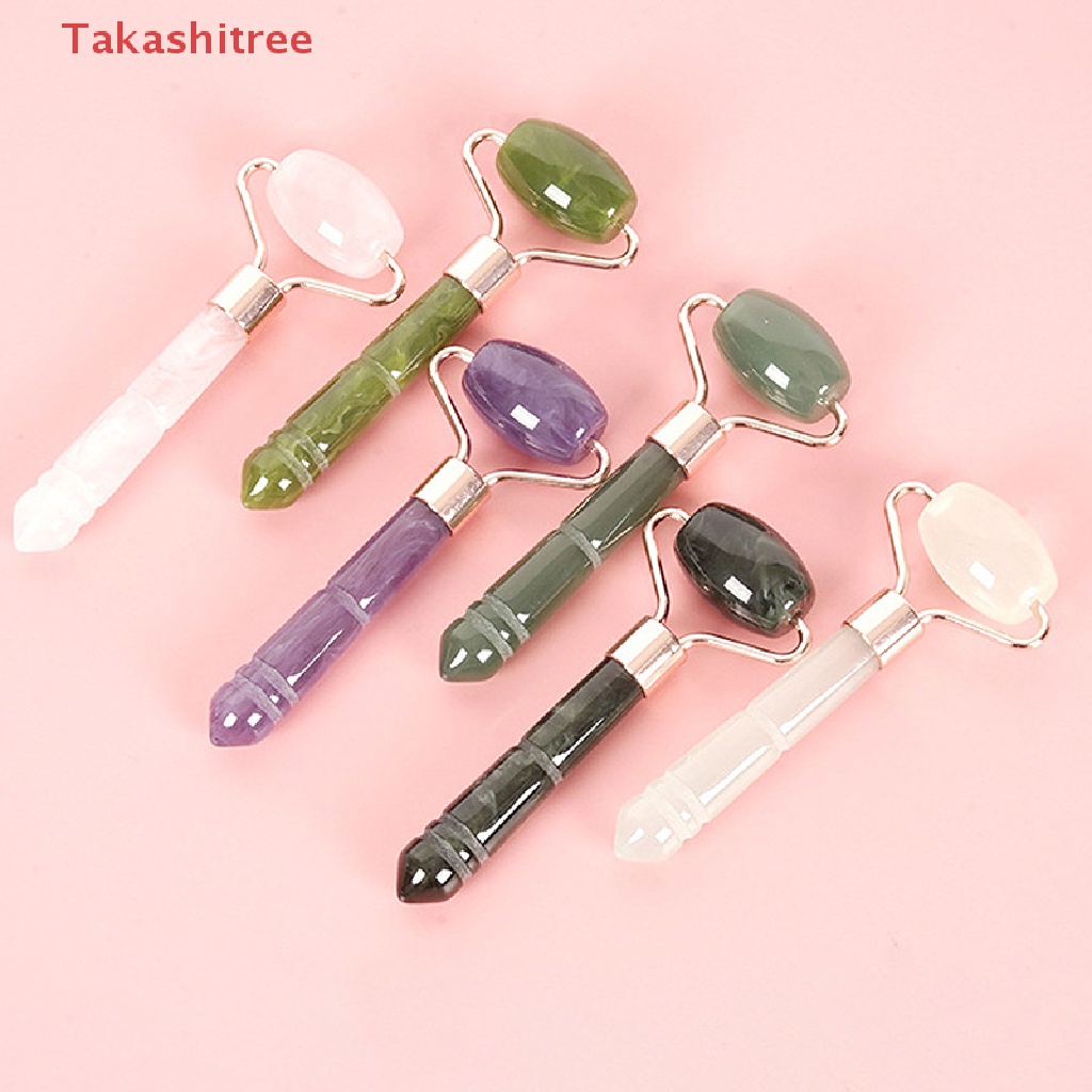 Cây Lăn Mát Xa Mặt Đơn Đầu Bằng Ngọc Bích Chăm Sóc Da