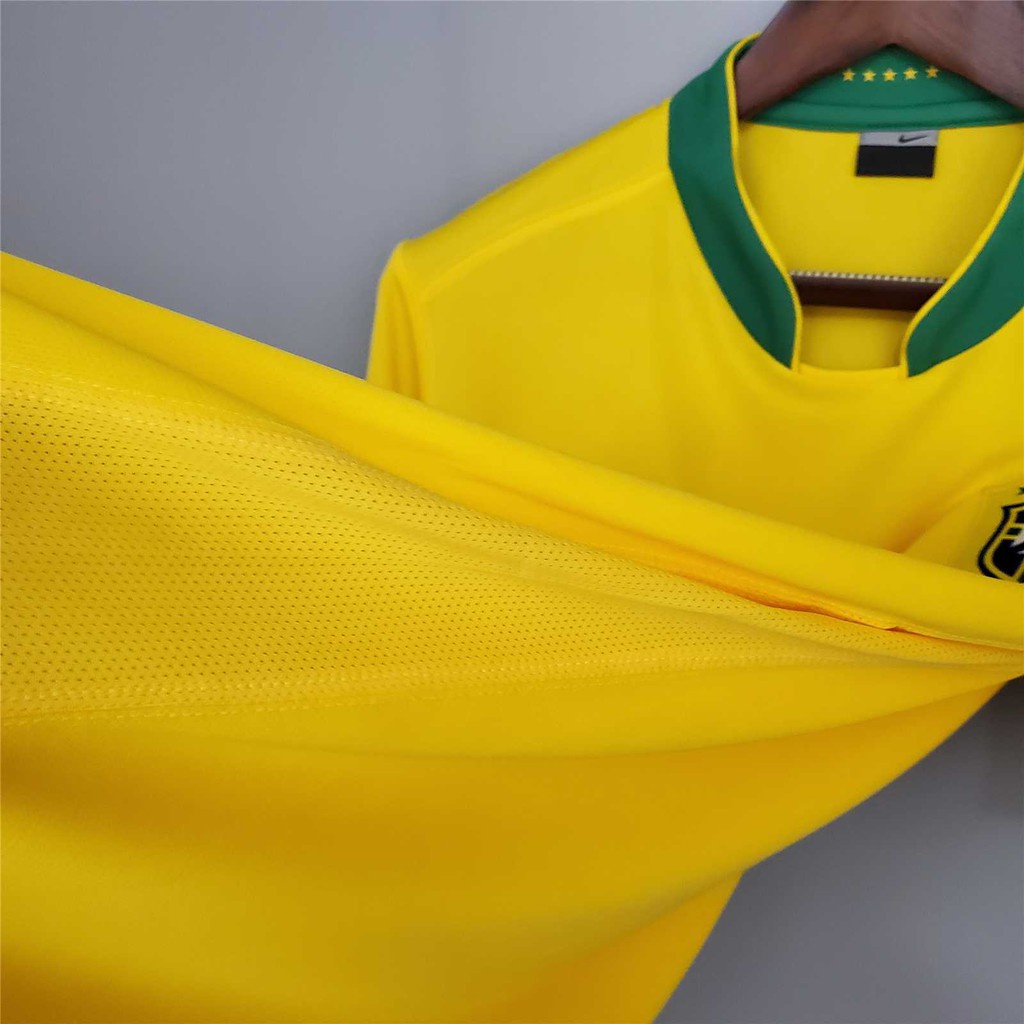 Áo Bóng Đá Đội Tuyển Brazil 2006 Phong Cách Retro