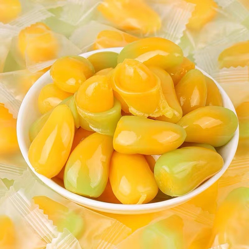 (túi zip 100g) Kẹo dẻo Xoài bóc lột vỏ đang hot với 100% ép nguyên chất