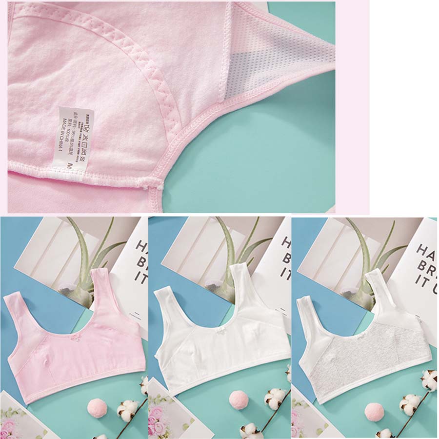 Áo lá học sinh, áo lót cho bé gái tuổi dậy thì,bra học sinh size từ 23-50kg