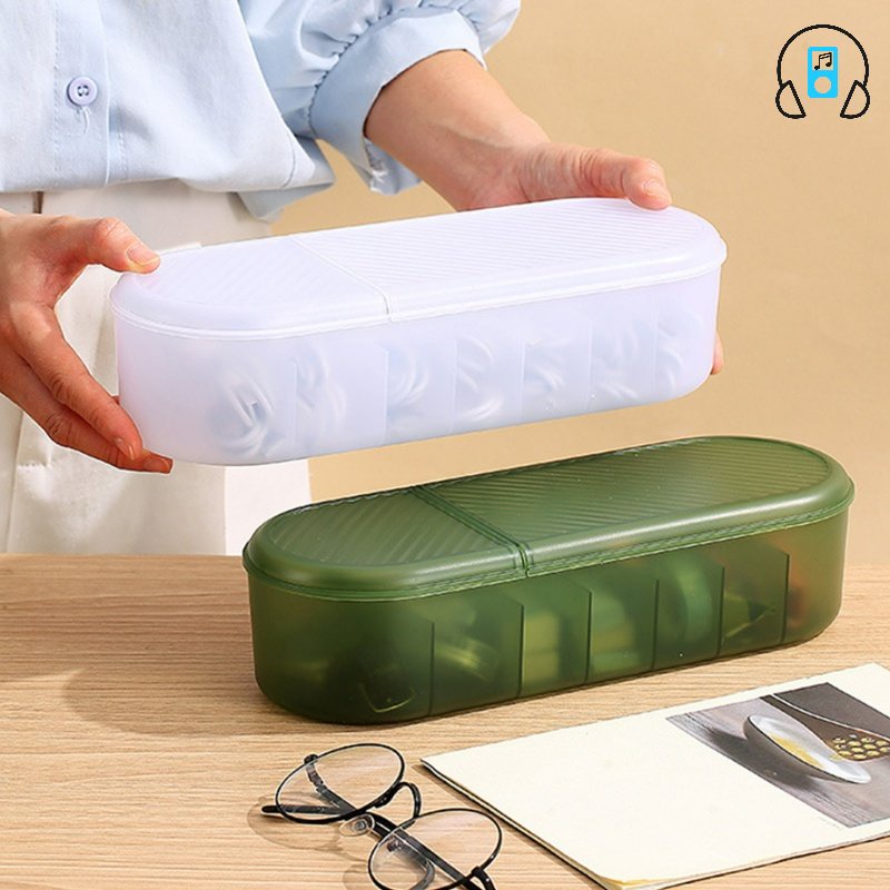 Hộp Đựng Dây Cáp Dữ Liệu 7 Ngăn Dày Dặn Tiện Dụng