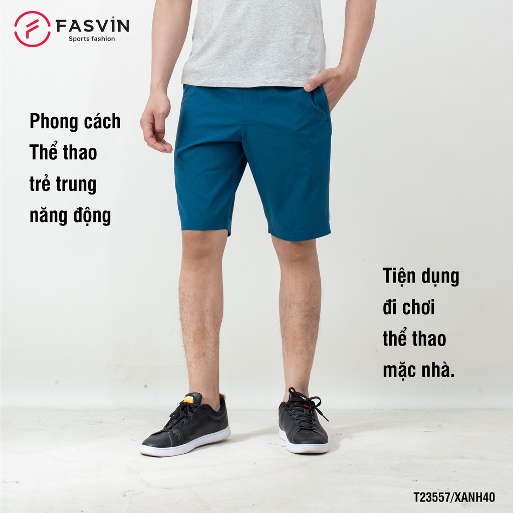 Quần short thể thao nam Fasvin T23557.SG thiết kế mạnh mẽ khoẻ khoắn năng động thoải mái vận động