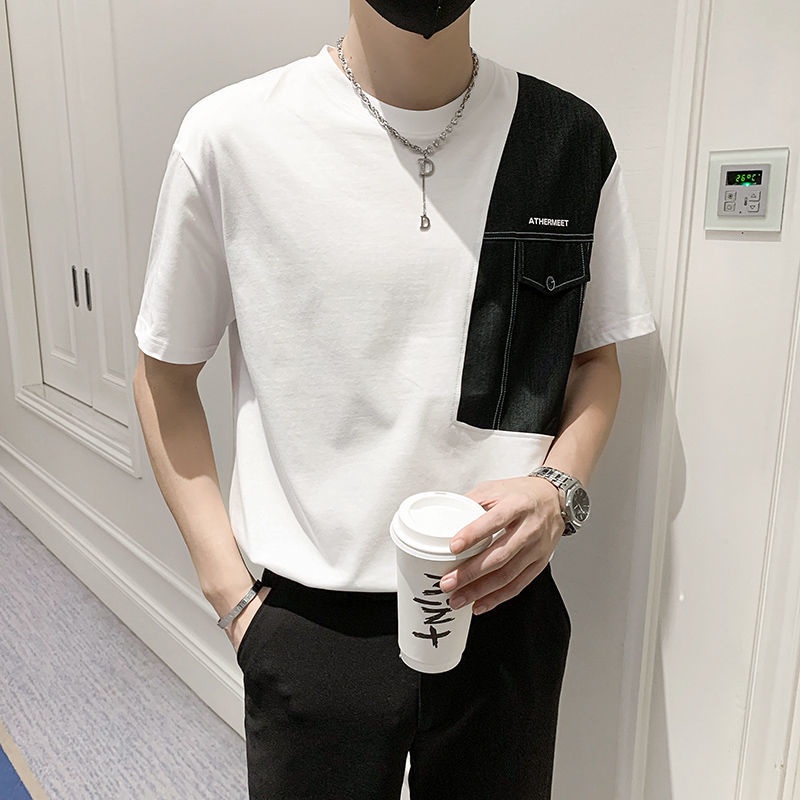 Áo Thun Tay Ngắn Cổ Tròn Thời Trang Mùa Hè Cho Nam