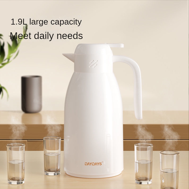 Bình Thủy Tinh Đựng Trà Giữ Nhiệt 48 Giờ Dung Tích Lớn 1.9L 1Phích nước nóng giữ nhiệt pha trà cao cấp 1 lít 2 lít