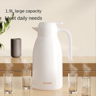 Bình thủy tinh đựng trà giữ nhiệt 48 giờ dung tích lớn 1.9l 1phích nước nóng giữ nhiệt pha trà cao cấp 1 lít 2 lít