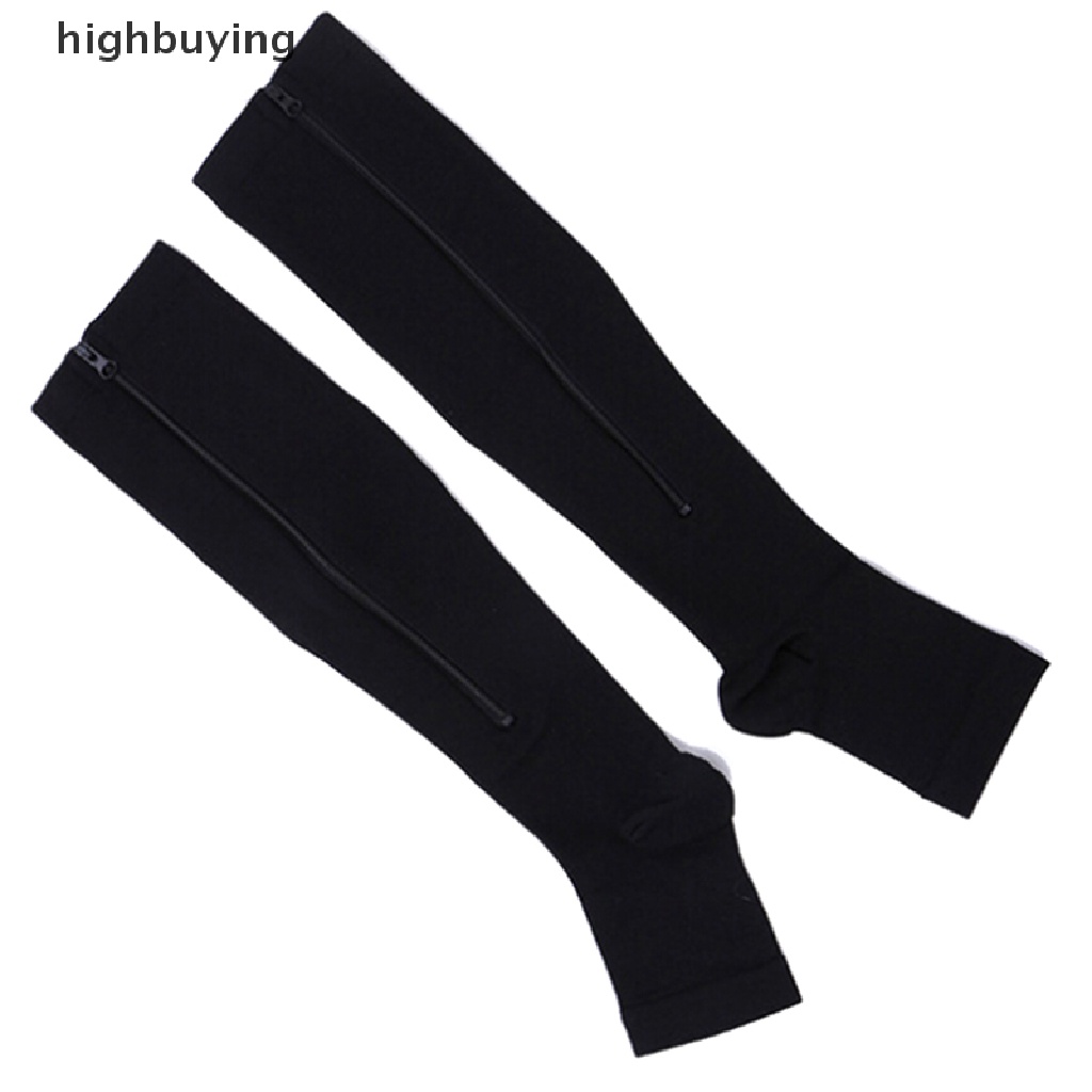 1 Đôi Tất Chân Hở Ngón Có Khóa Kéo Thời Trang