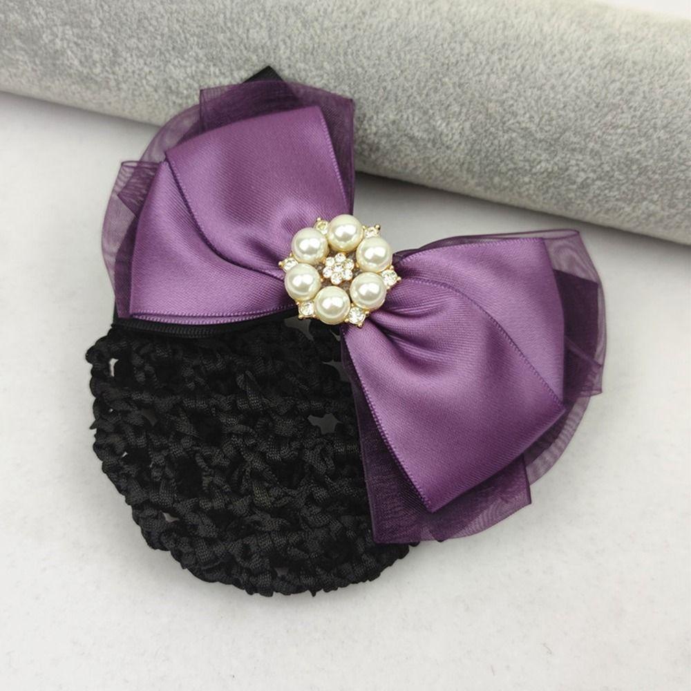 Kẹp Tóc Trang Trí Nơ Lưới Xinh Xắn Cho Nữ