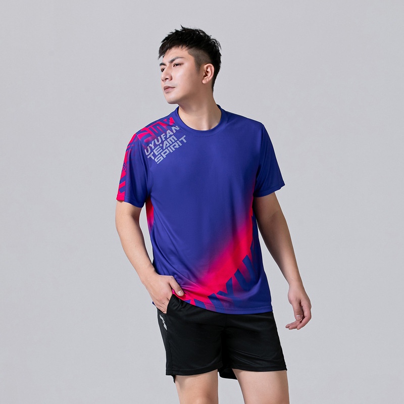 Áo Thun Thể Thao Tay Ngắn Thoáng Khí Mau Khô Cho Nam Nữ