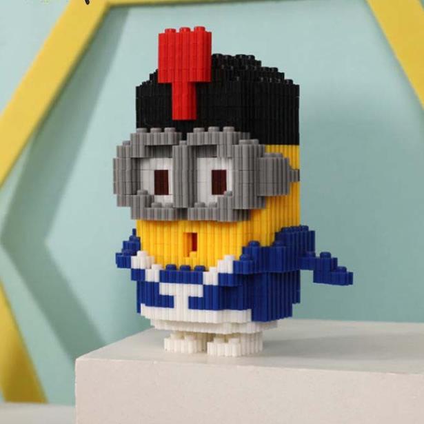 Đồ Chơi Lắp Ráp Mô Hình lle-Go 3D Nhân Vật Hoạt Hình Minion Đáng Yêu