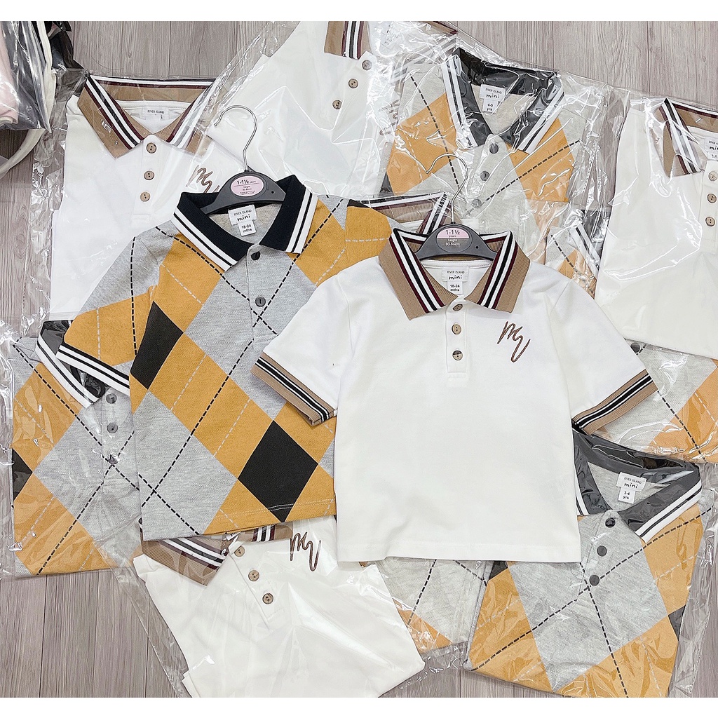Set 2 Áo Polo Bé Trai Chất Đẹp - Combo 2 Áo Polo Cho Bé Hàng Thiết Kế Thời Trang Cao Cấp Chuẩn Form
